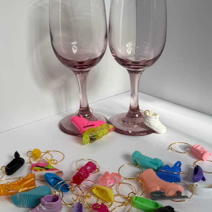 Barbie Doll Shoe Wine Class Charms