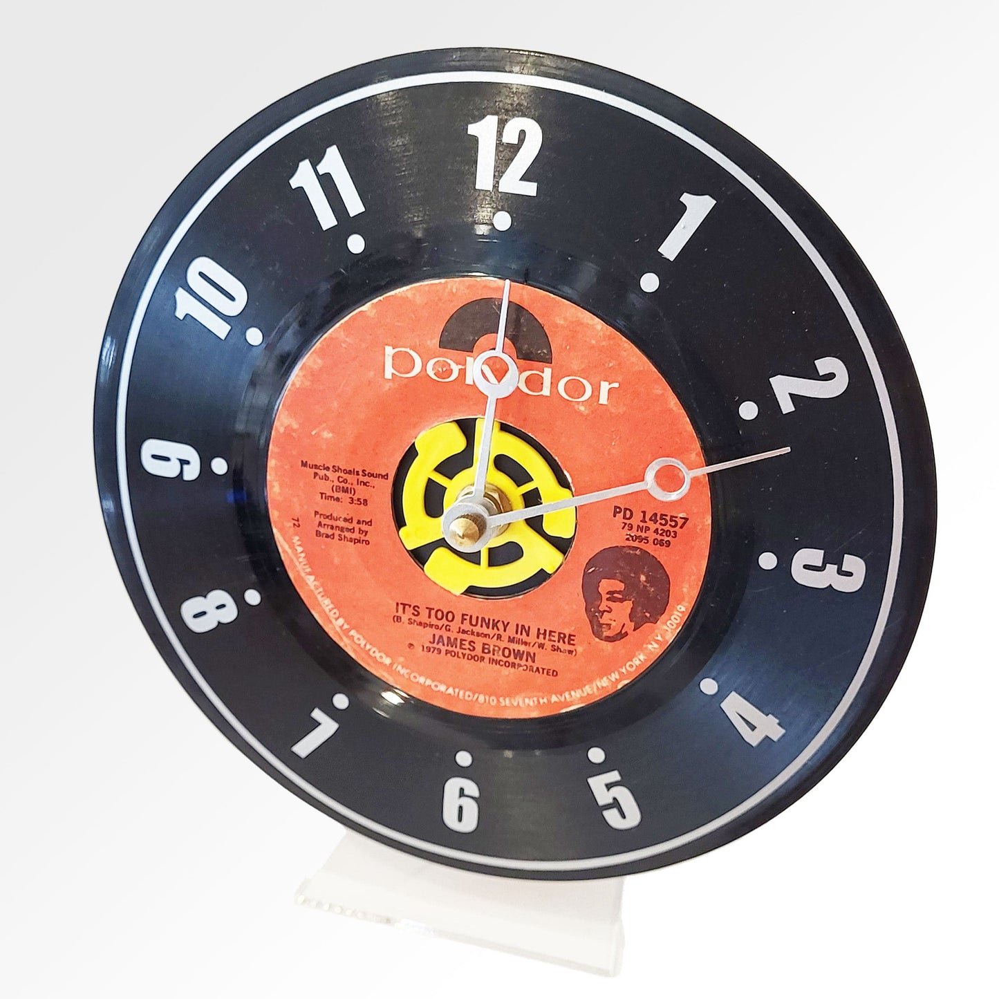Vinyl Record Desk Clock