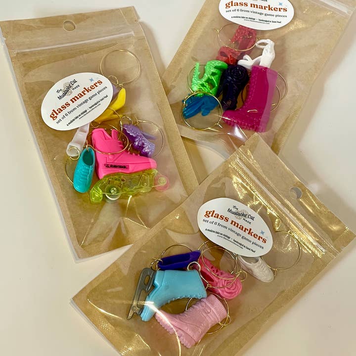 Barbie Doll Shoe Wine Class Charms