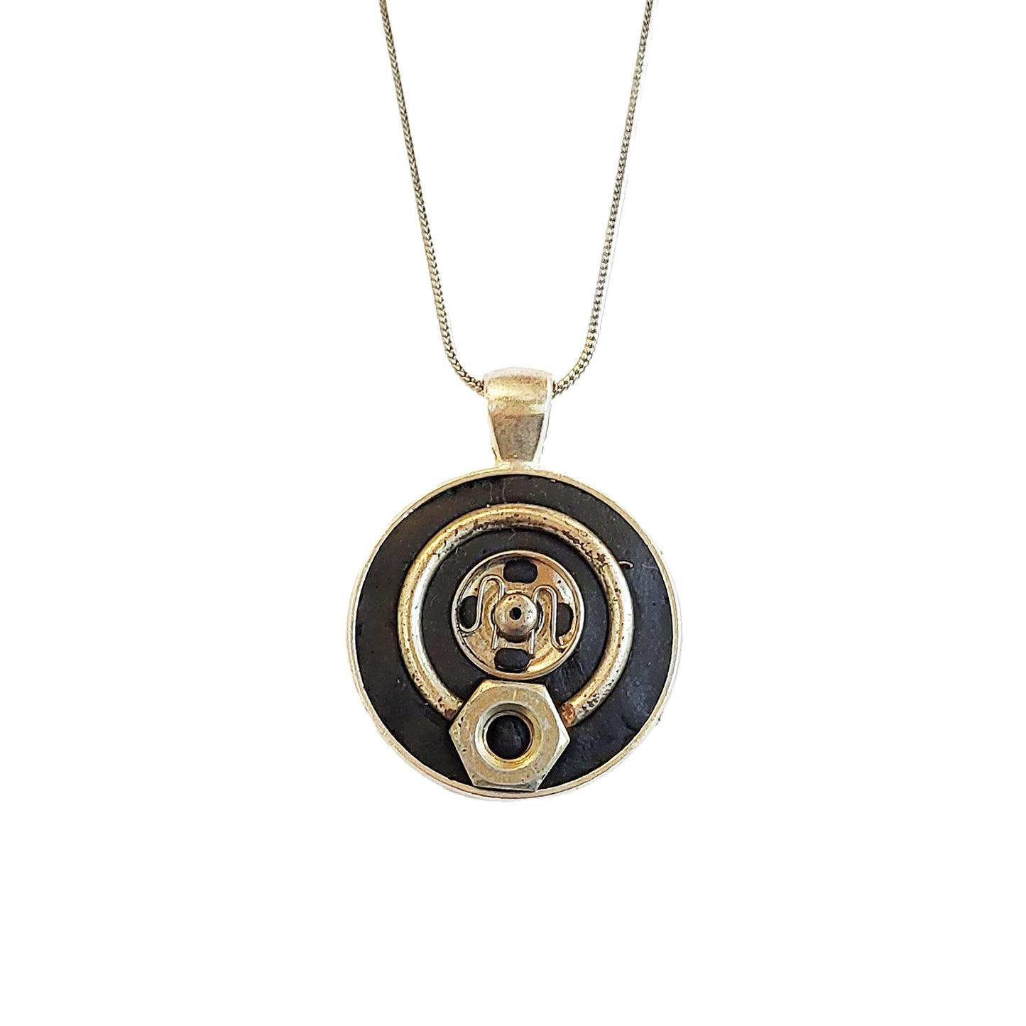 Found Object Mosaic Necklace