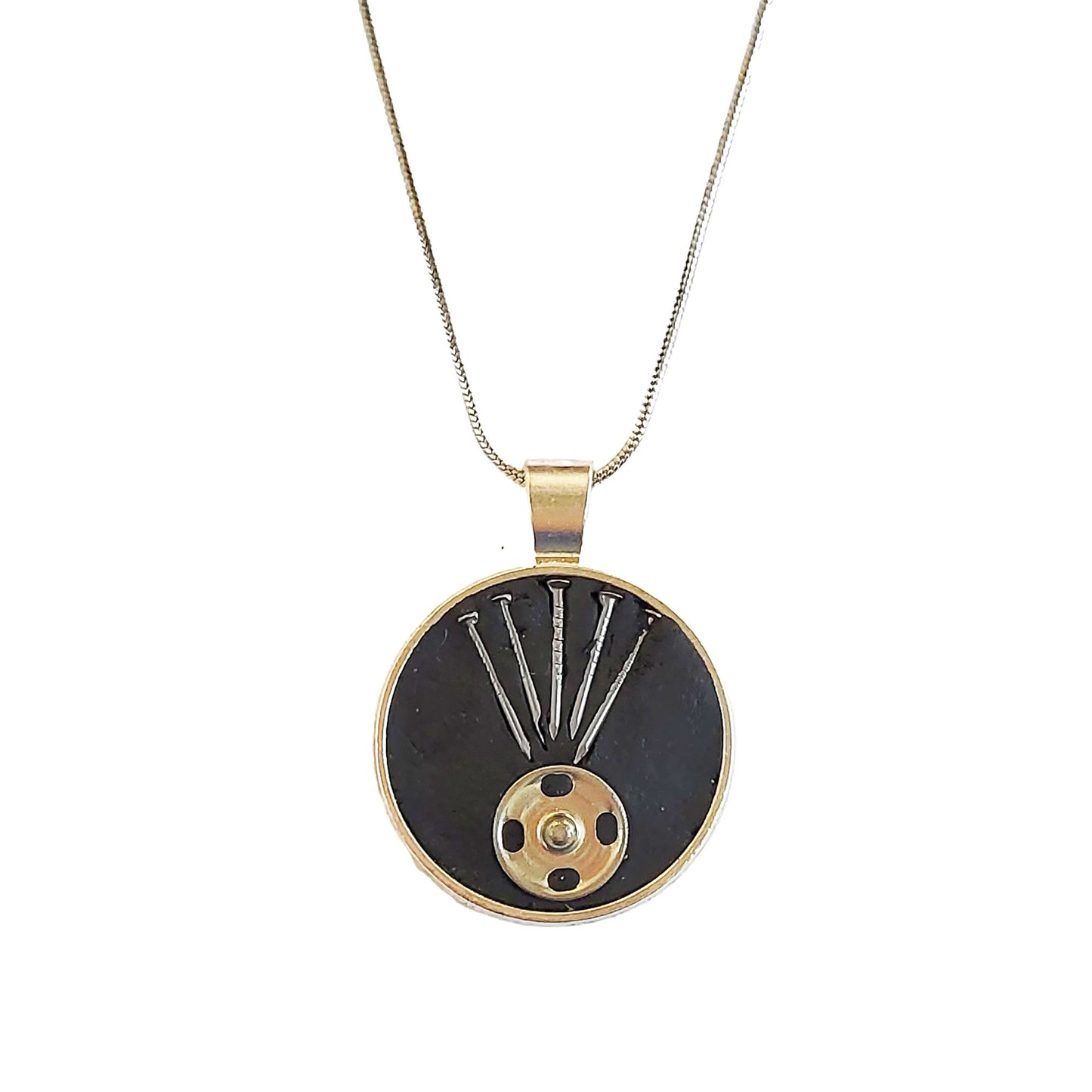 Found Object Mosaic Necklace
