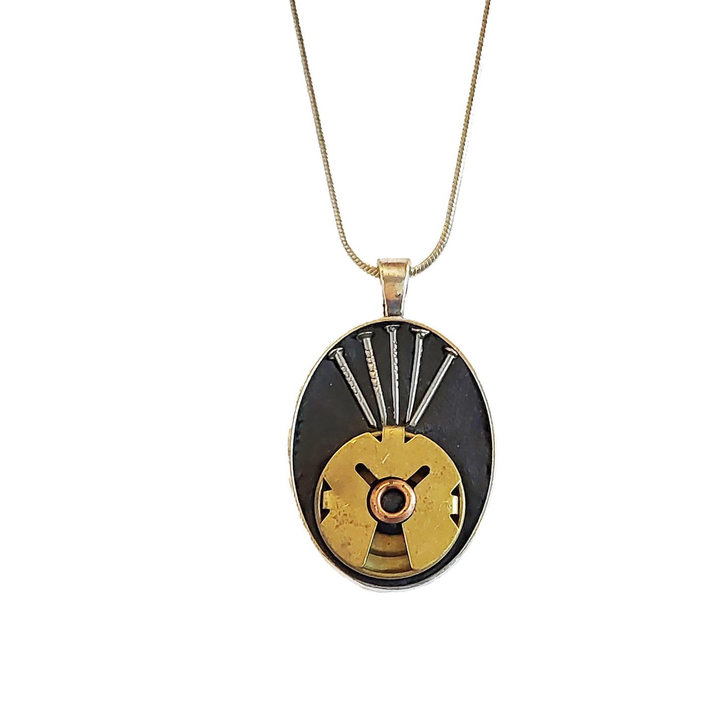 Found Object Mosaic Necklace