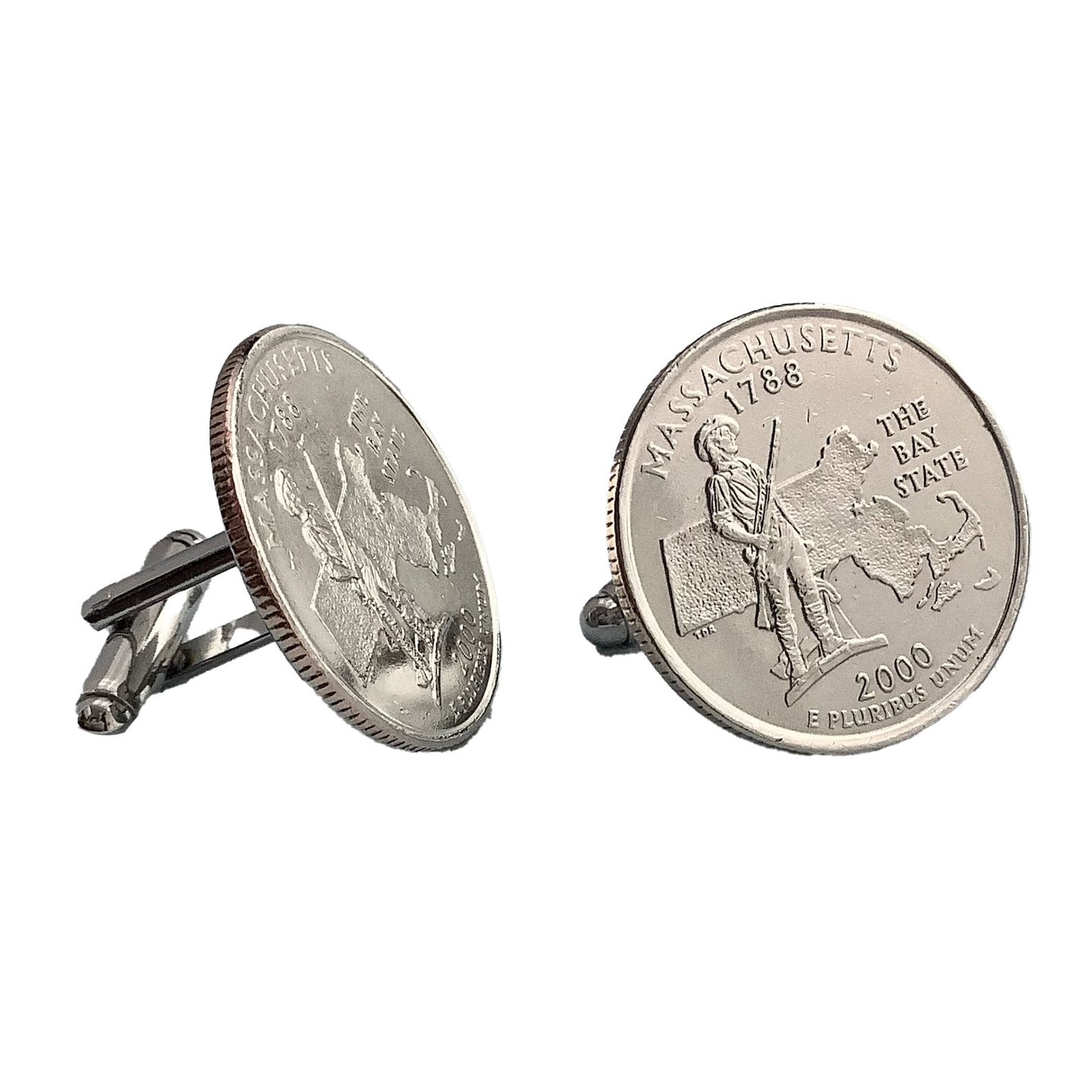 U.S. 50 State Quarter Cufflinks - Massachusetts