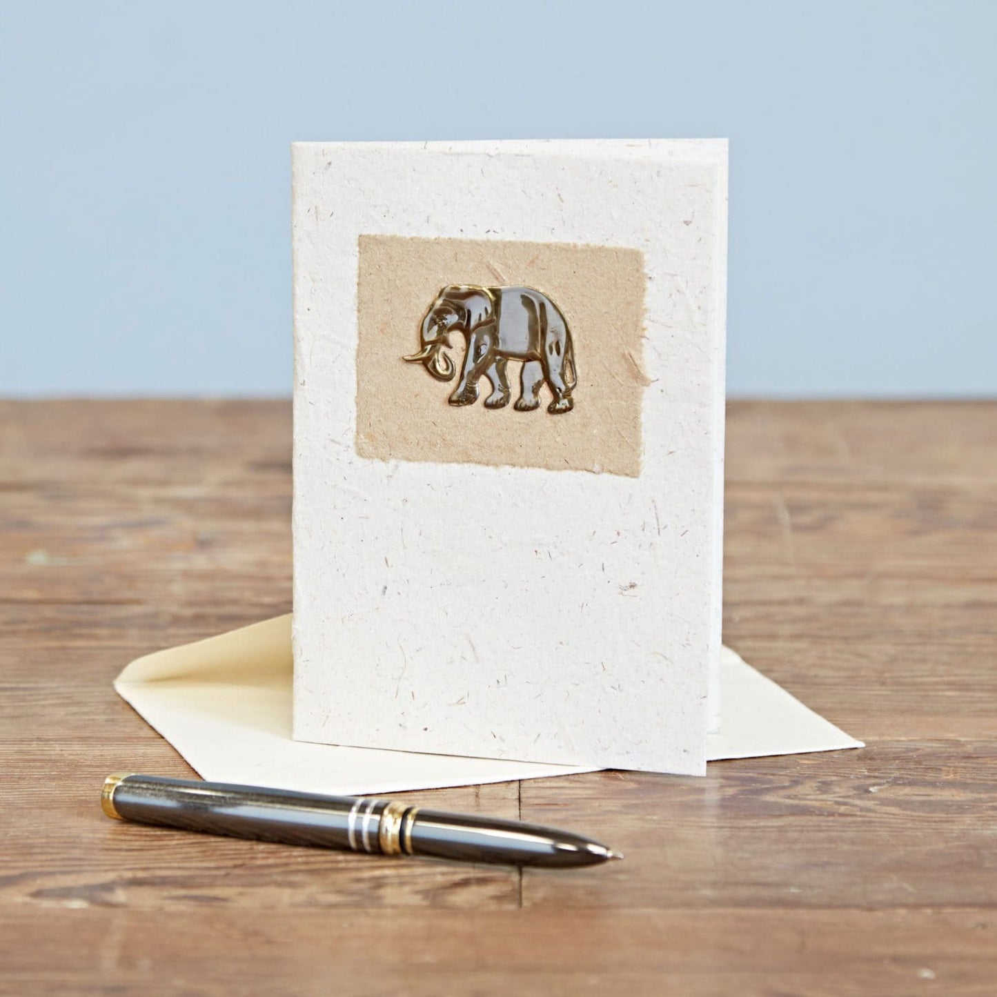 Elephant Paper Card - Brass - BLANK