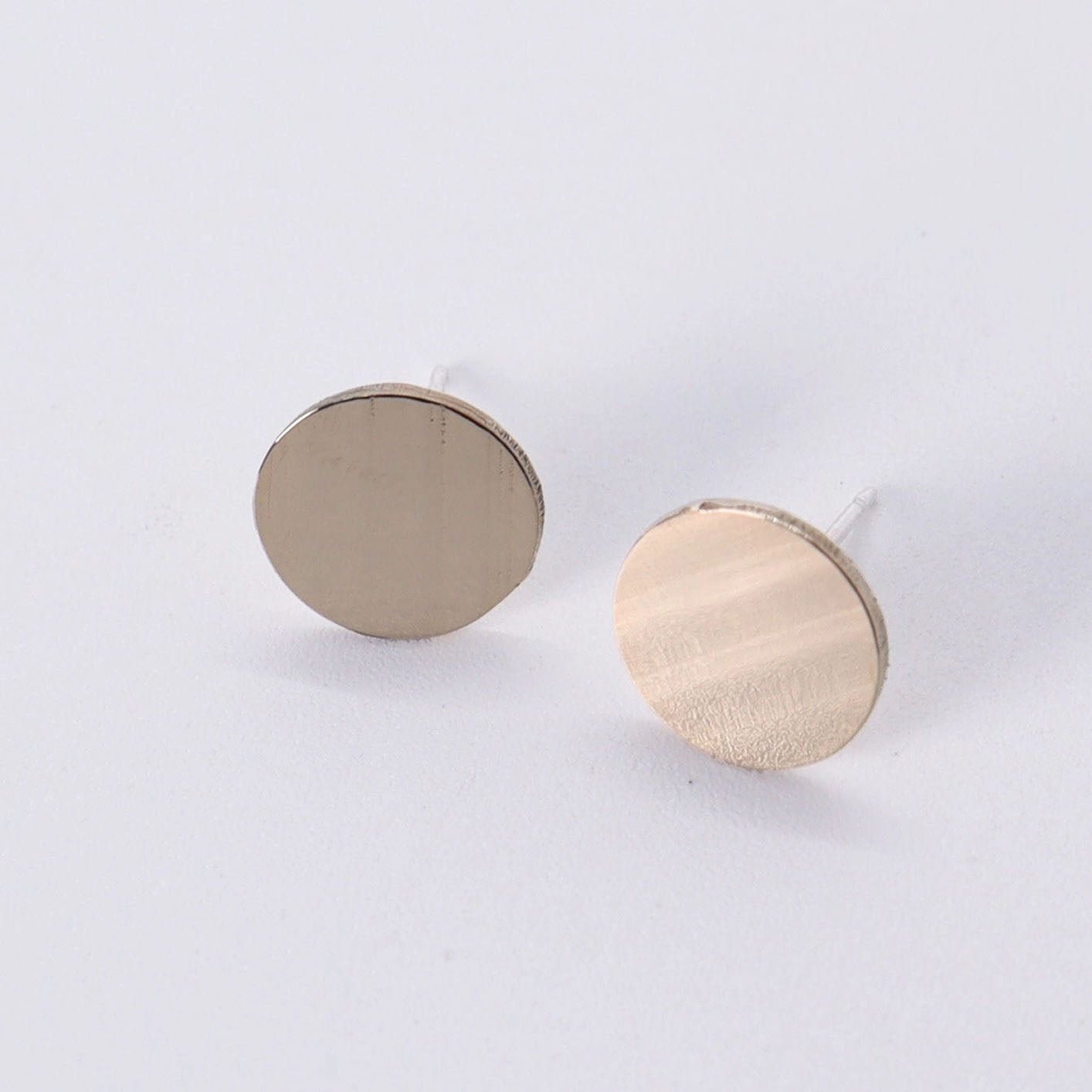 Cymbal Stud Earrings - Large Circles