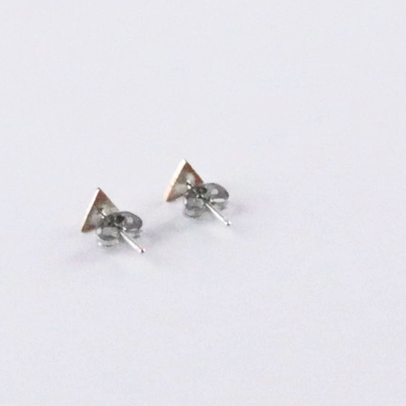 Cymbal Stud Earrings - Triangles