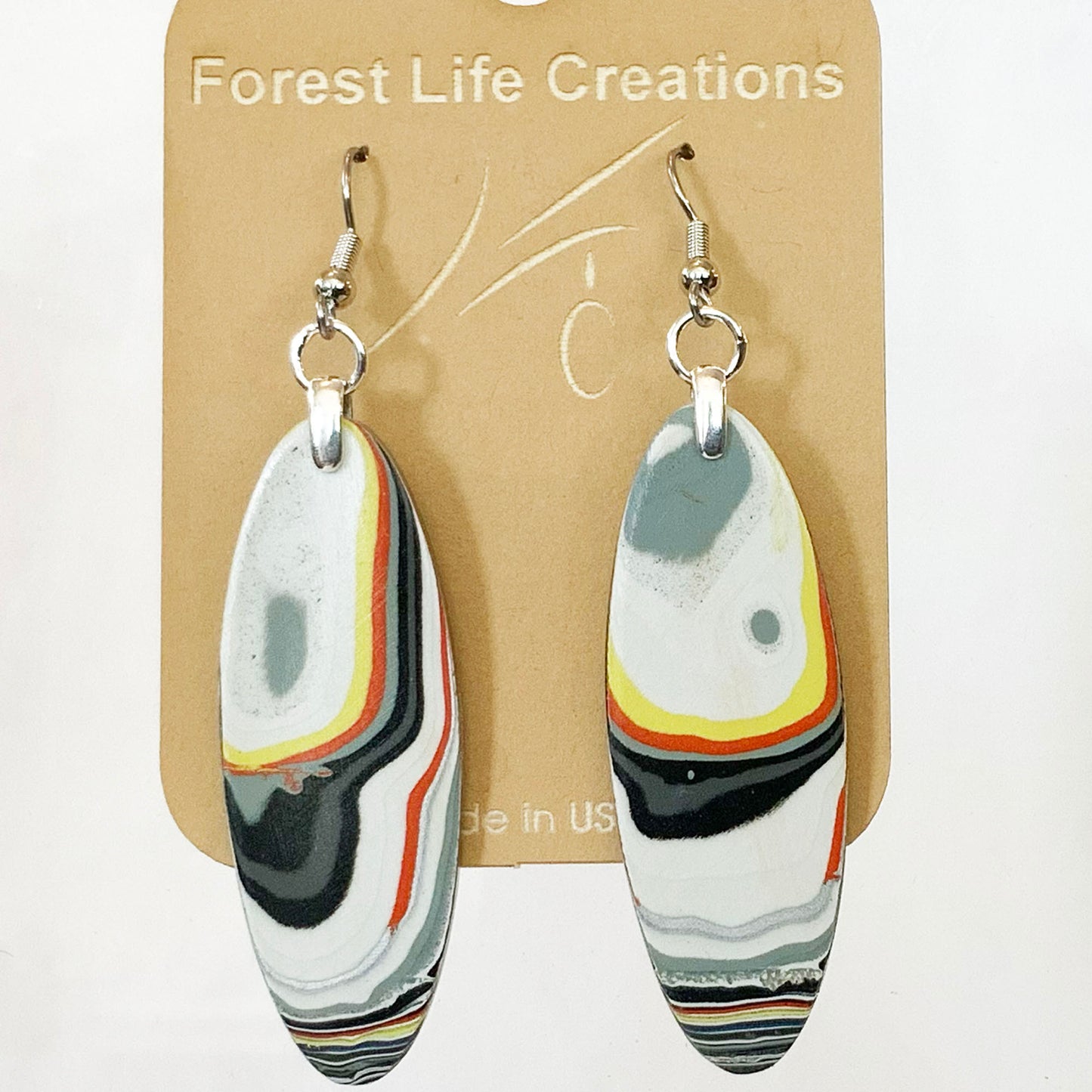 Fordite Earrings