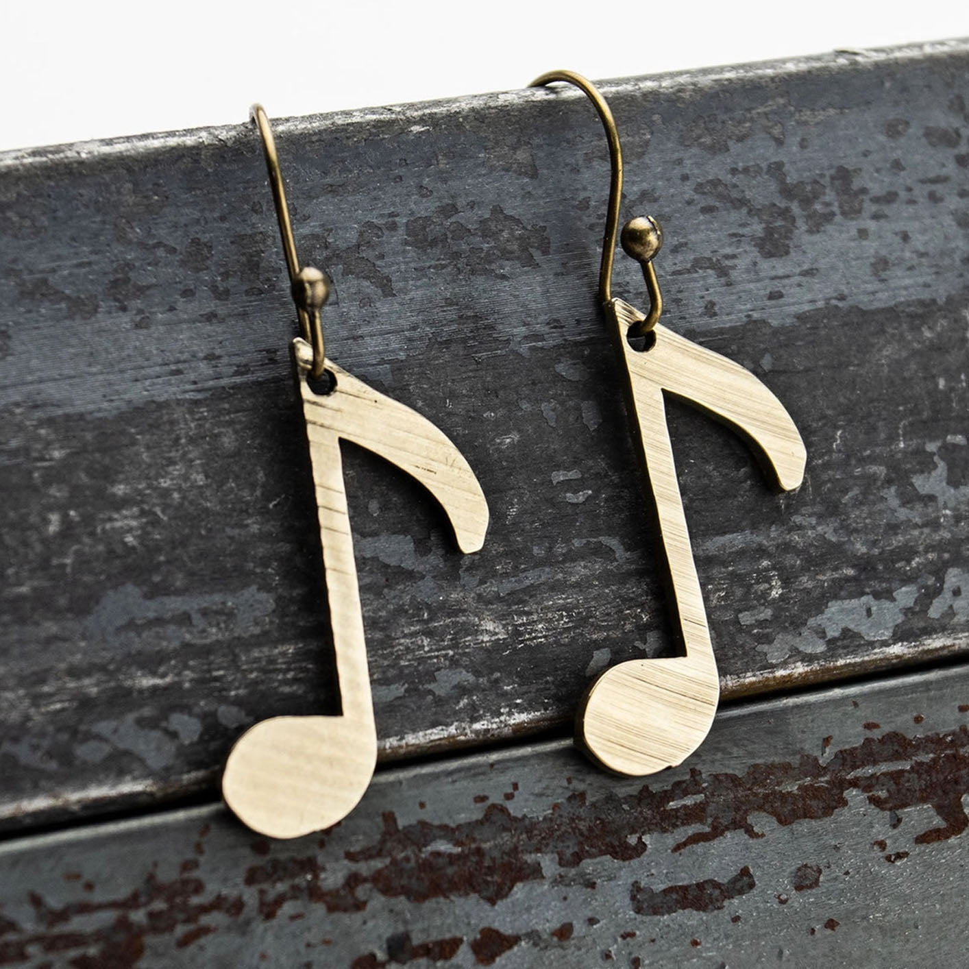 Cymbal Dangle Earrings - Off Beat
