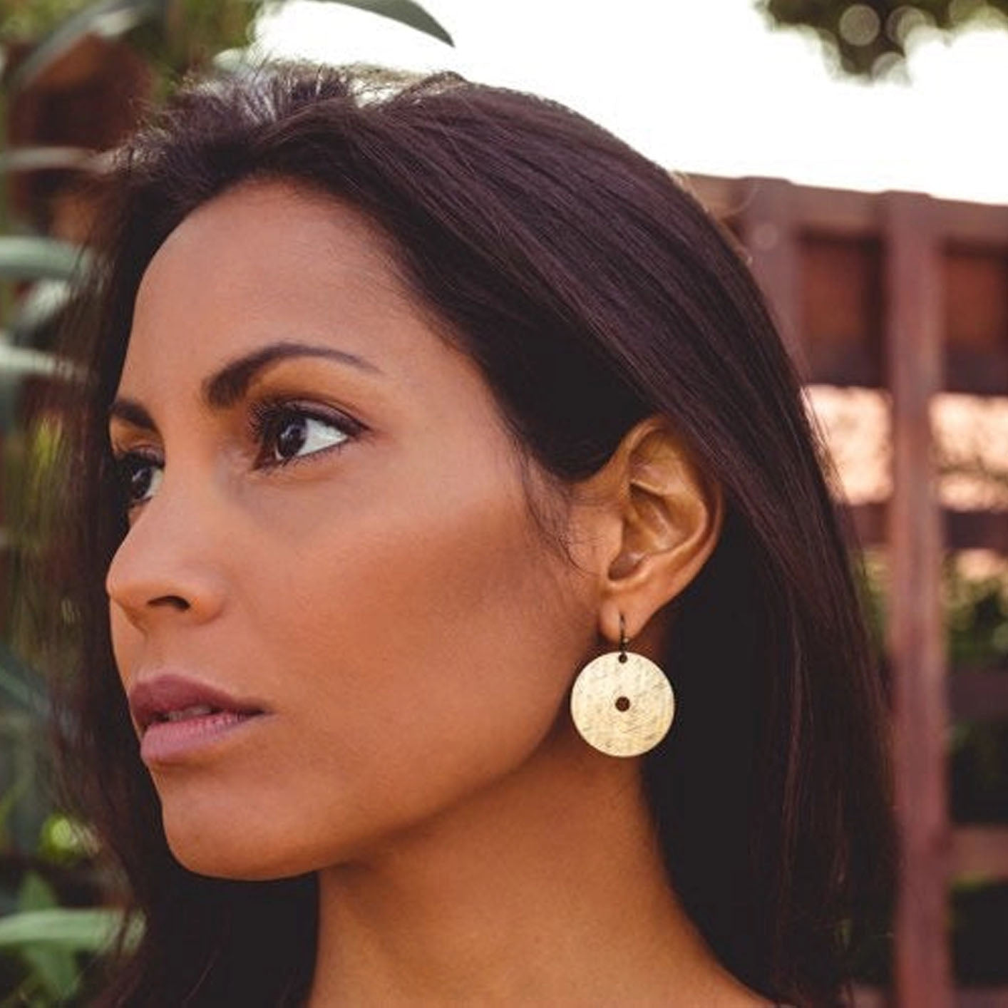 Cymbal Dangle Earrings - Full Circle
