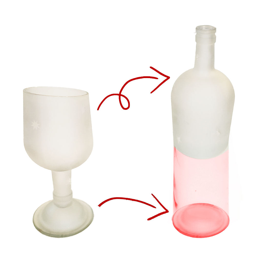 Wine Bottle Goblets