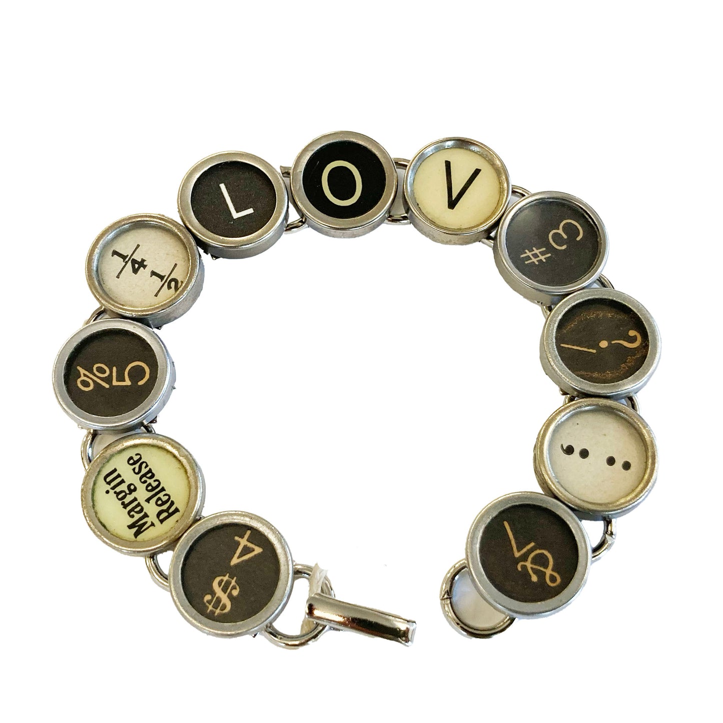 Typewriter Key Bracelet - Messages (Pre-Order)