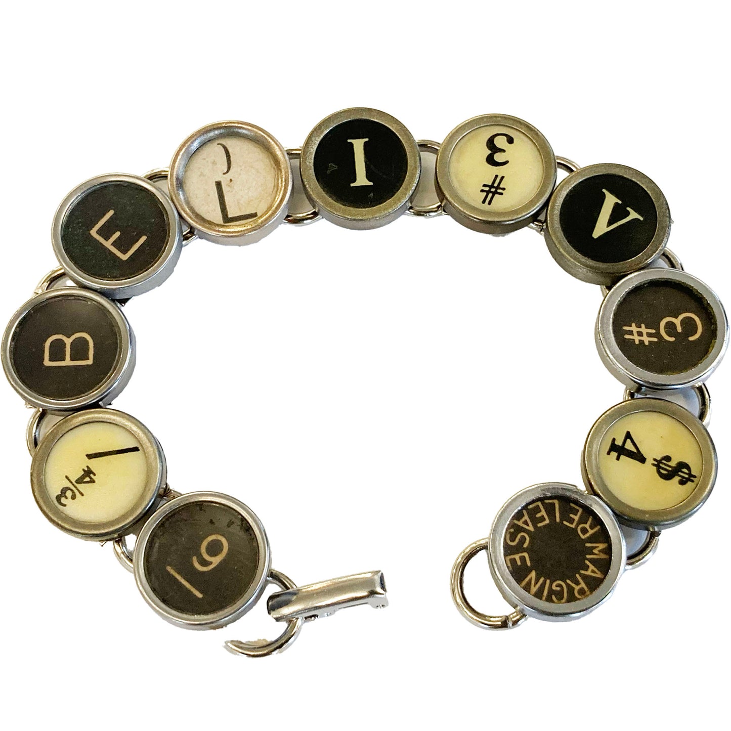 Typewriter Key Bracelet - Messages (Pre-Order)