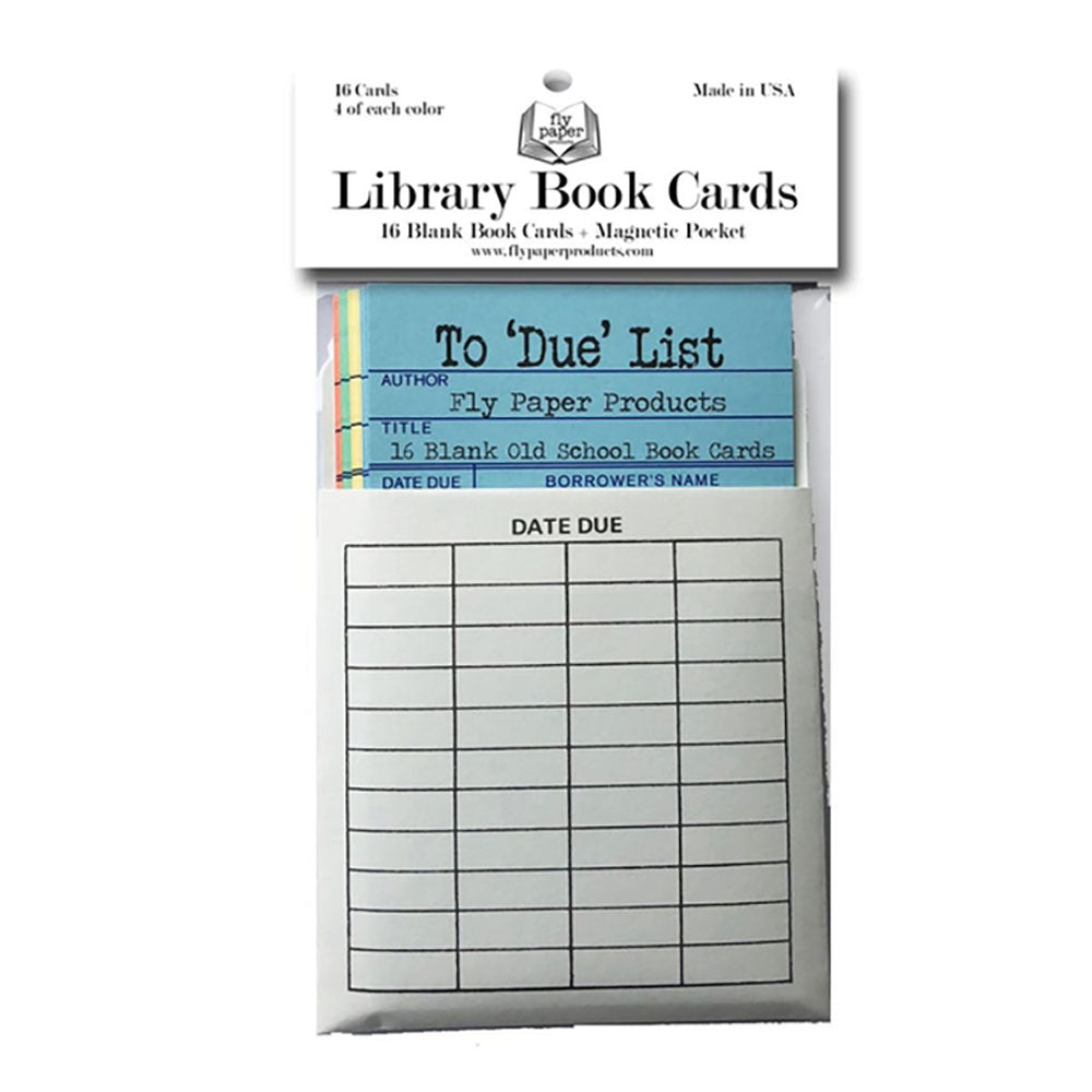 Library Book Card Magnetic Memo
