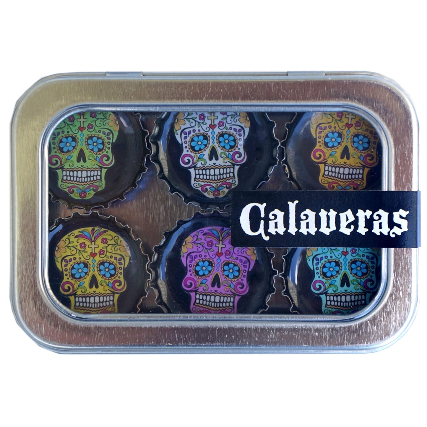 Bottle Cap Magnets - Calaveras