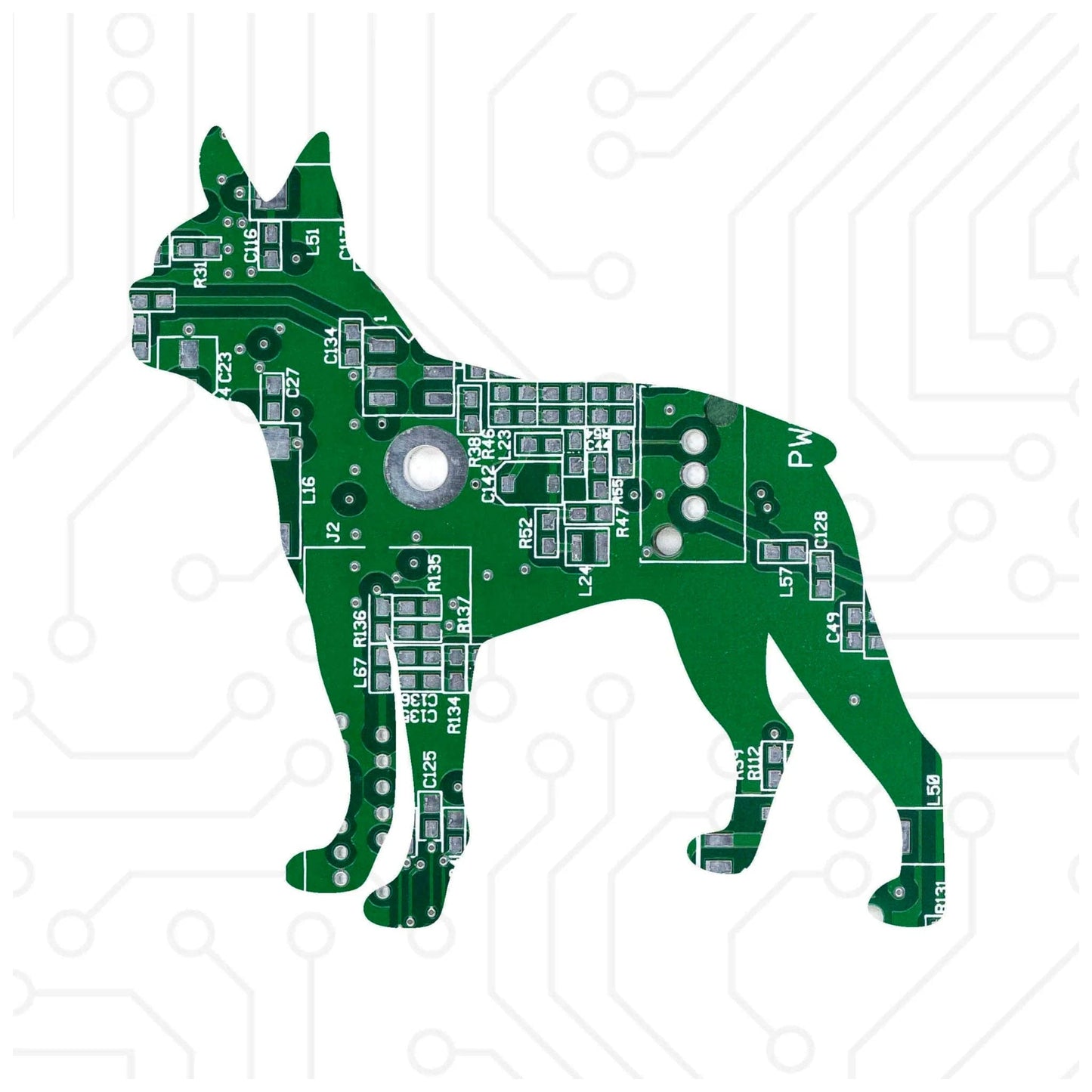 Circuit Board Dog Magnet
