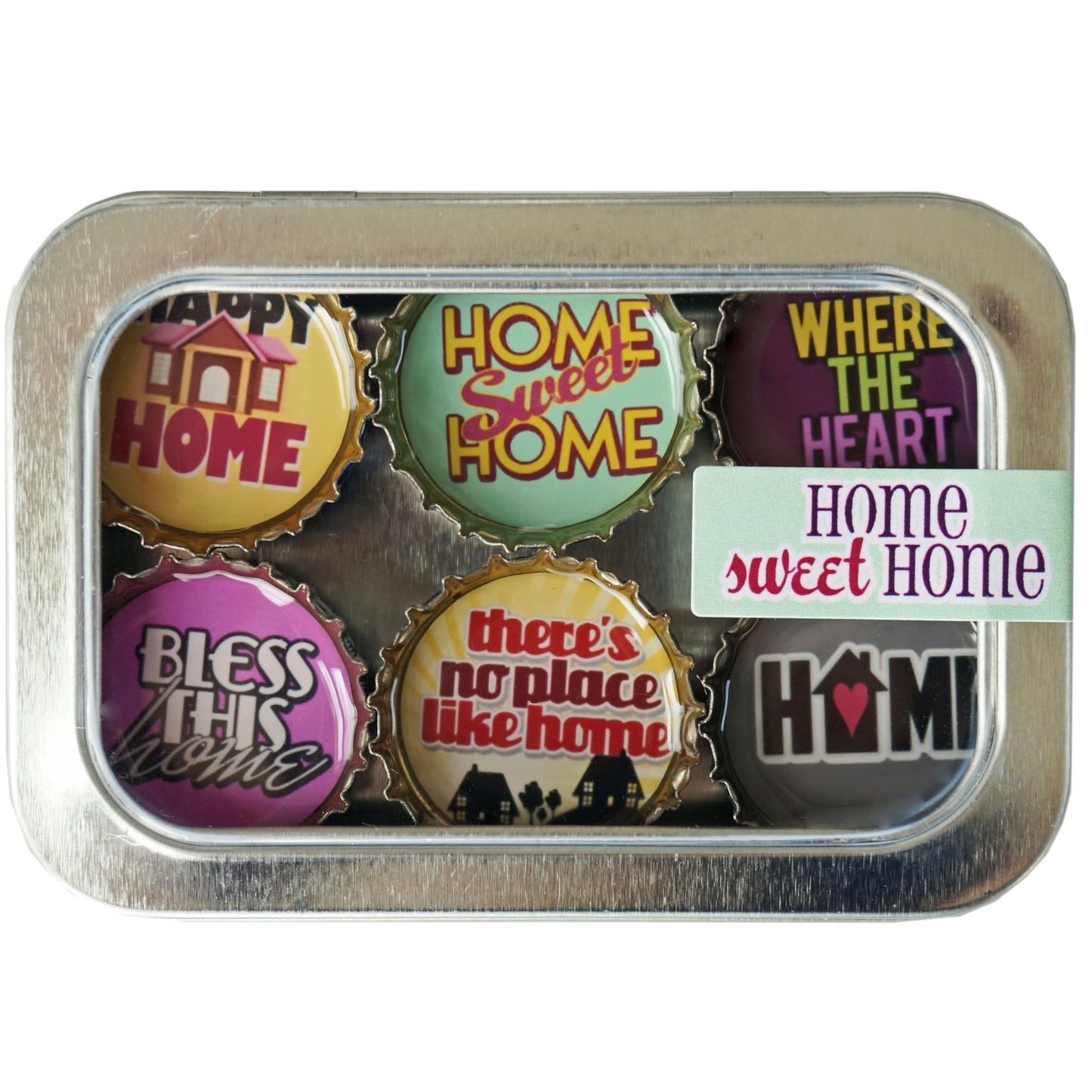 Bottle Cap Magnets - Home Sweet Home