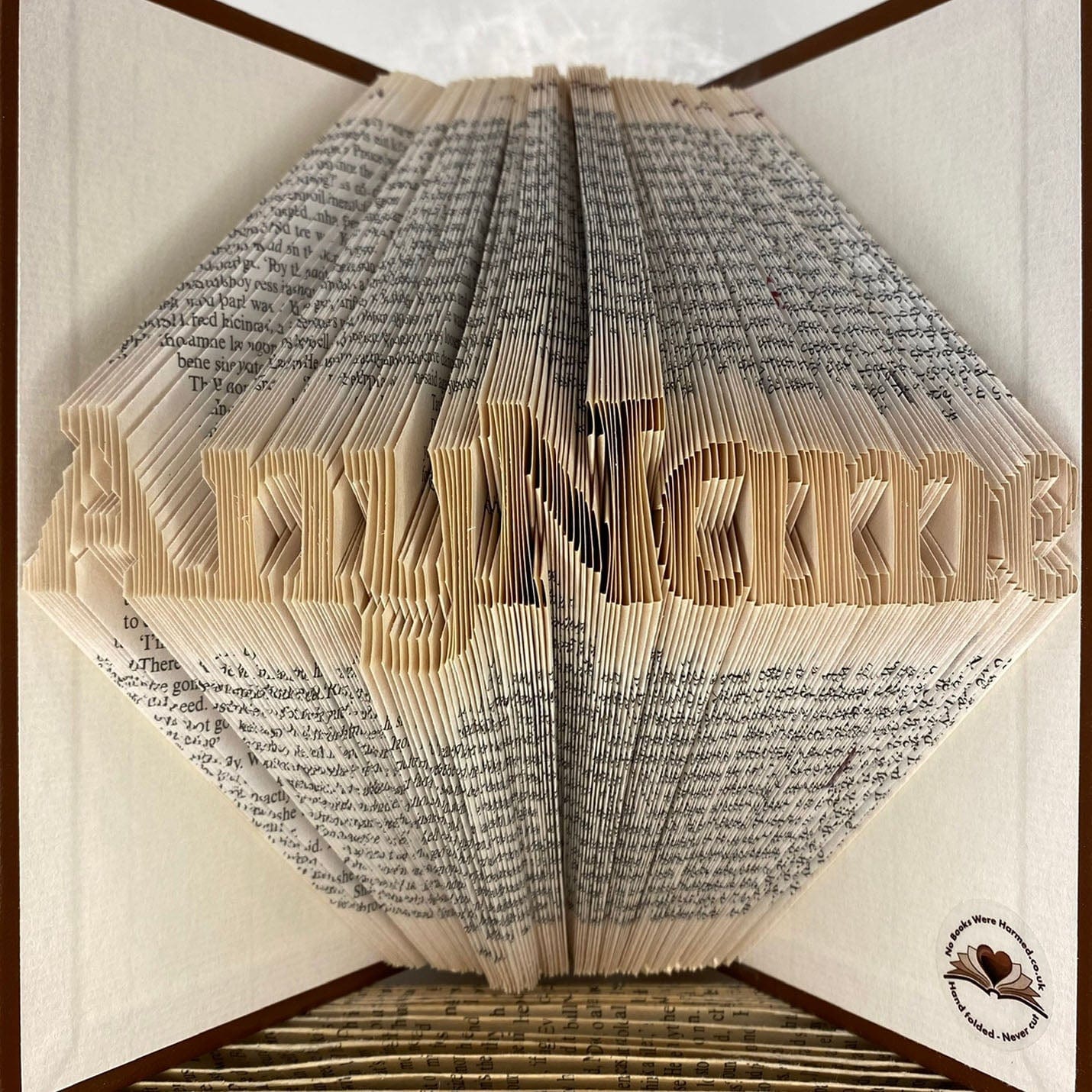 Folded Book Art - CUSTOM ORDER