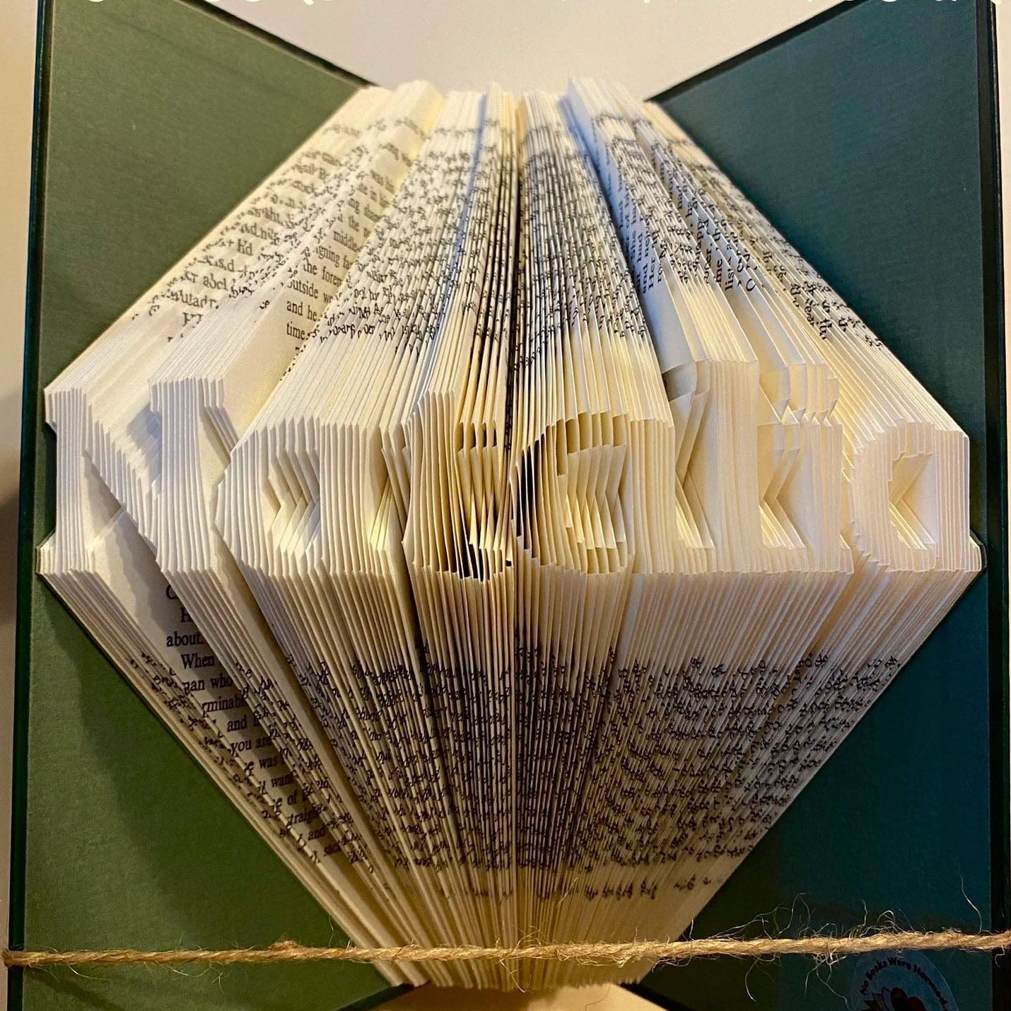 Folded Book Art - CUSTOM ORDER