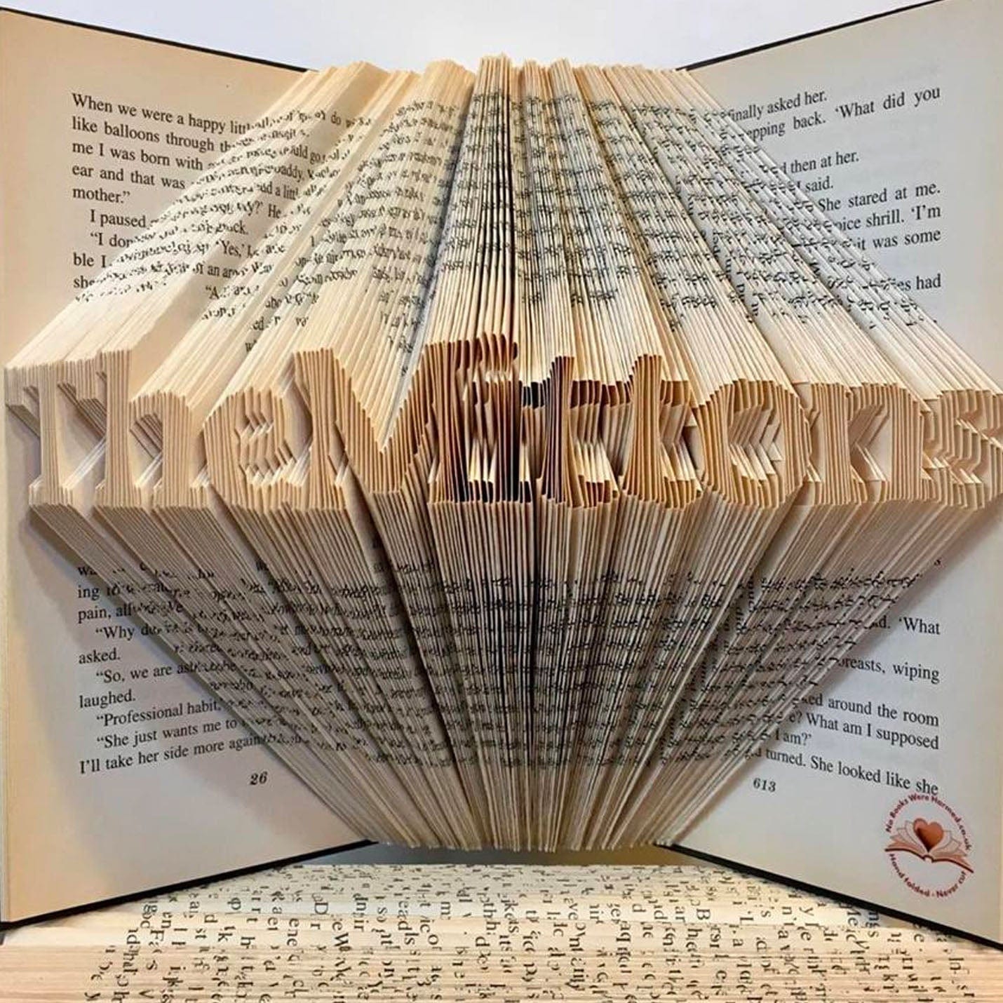 Folded Book Art - CUSTOM ORDER