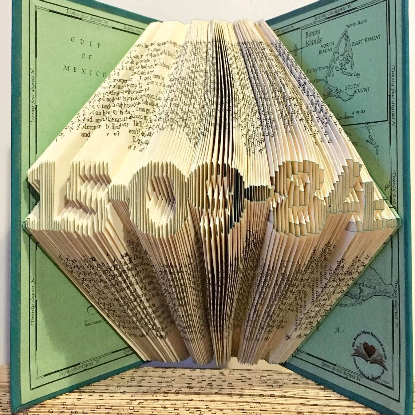 Folded Book Art - Custom Date