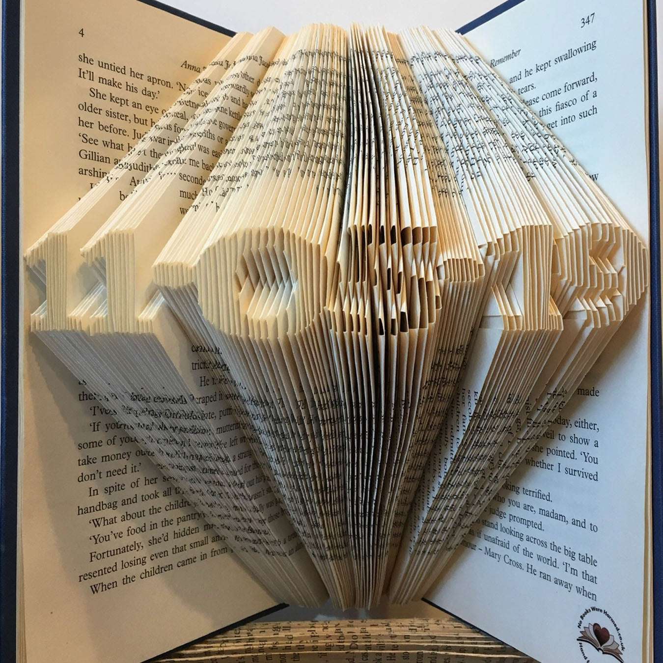 Folded Book Art - Custom Date
