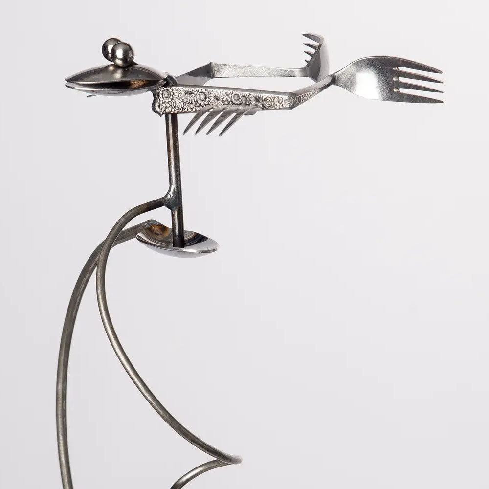 Flatware Garden Sculpture - Tipsy Toad