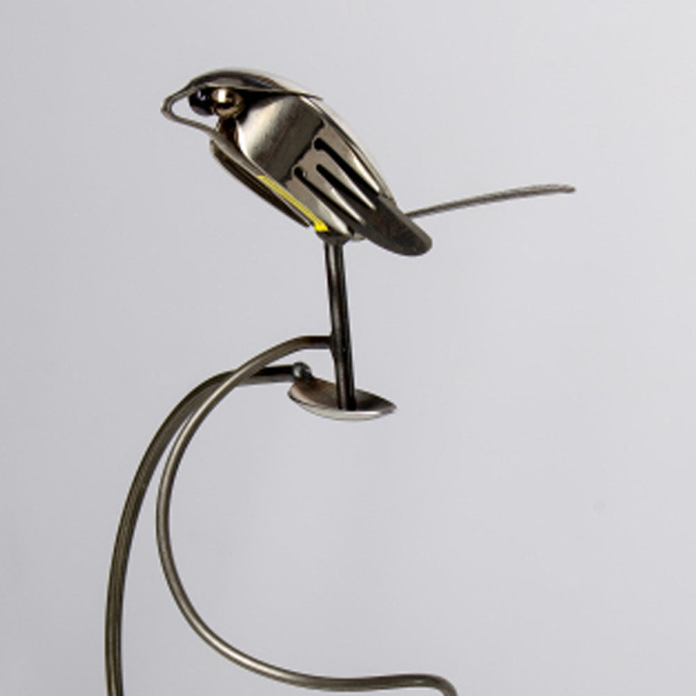 Flatware Garden Sculpture - Brew Bird