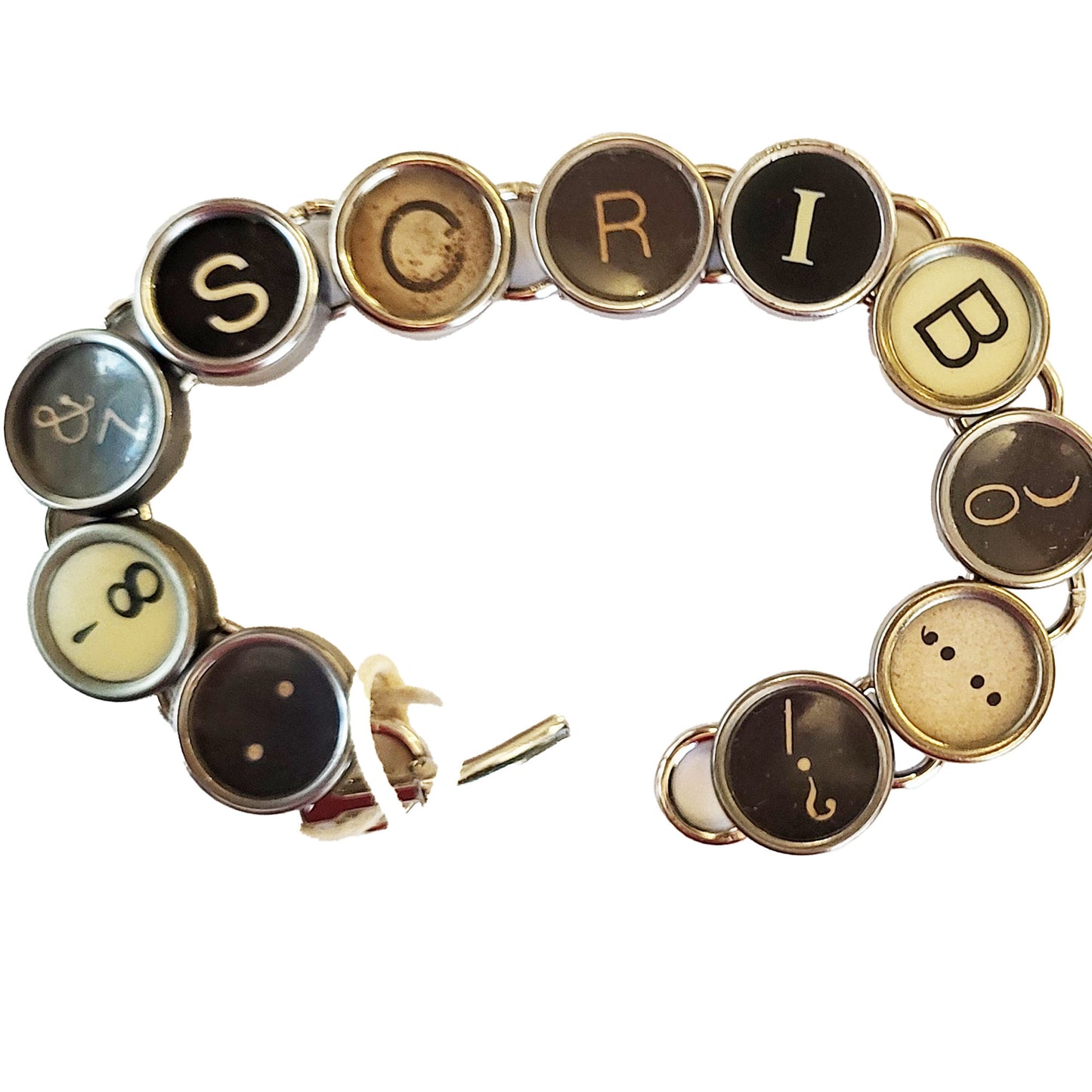 Typewriter Key Bracelet - Messages (Pre-Order)