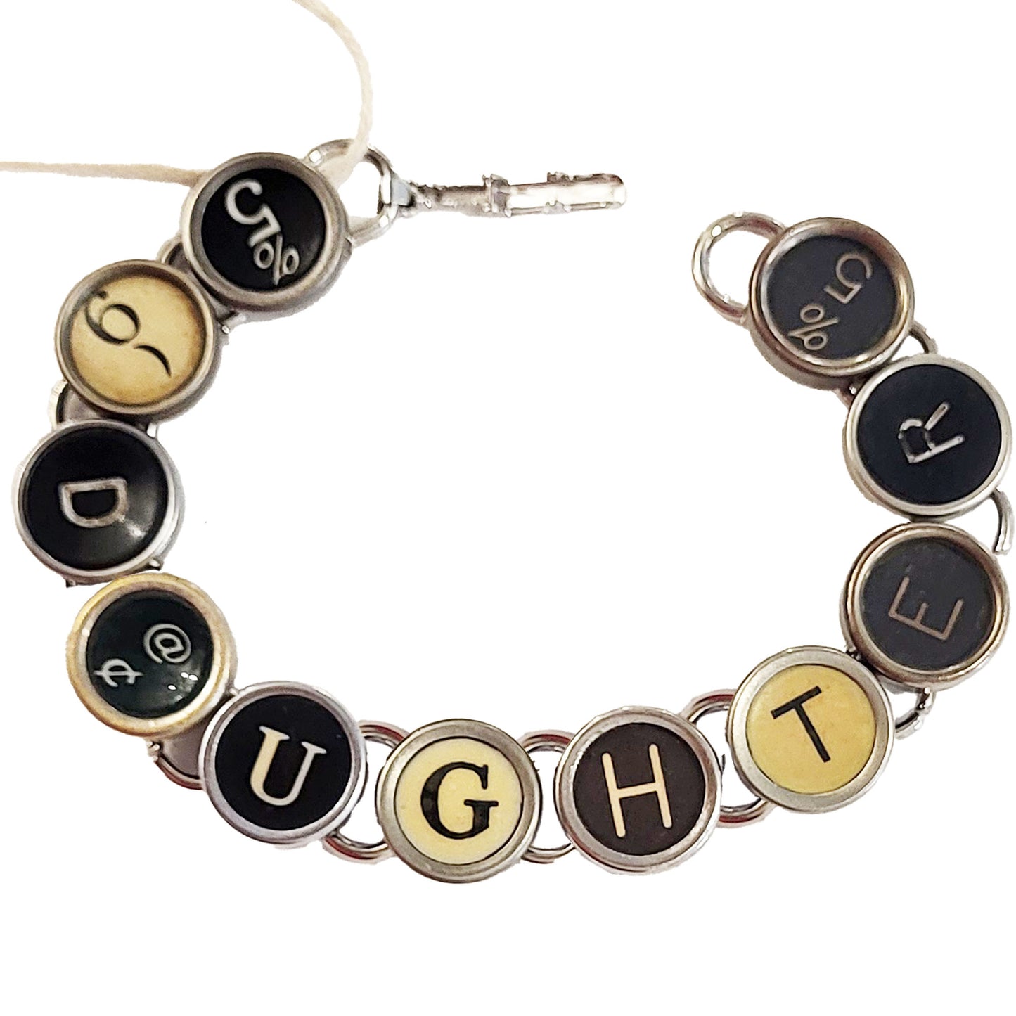 Typewriter Key Bracelet - Messages (In Stock)