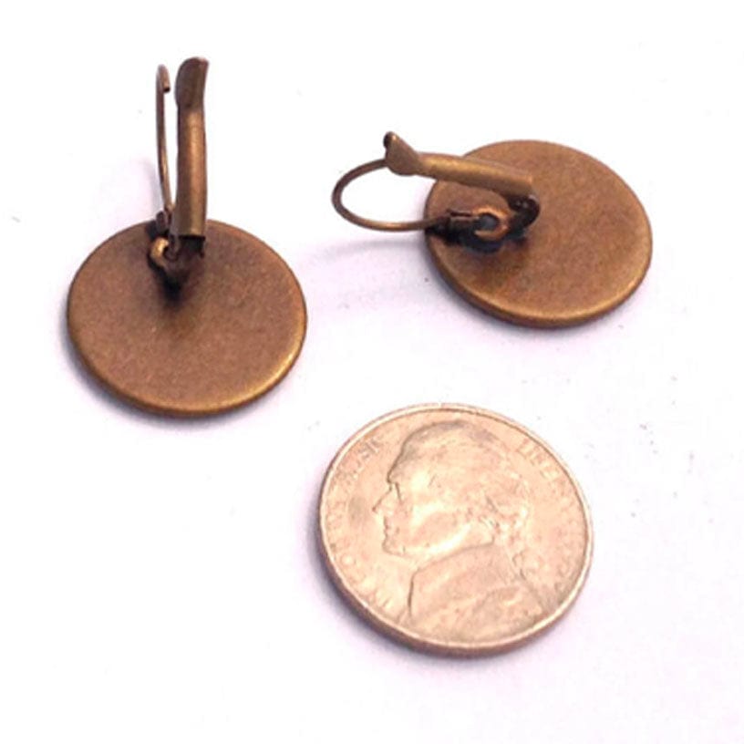 Postage Stamp Earrings - 2005 USA Flowers