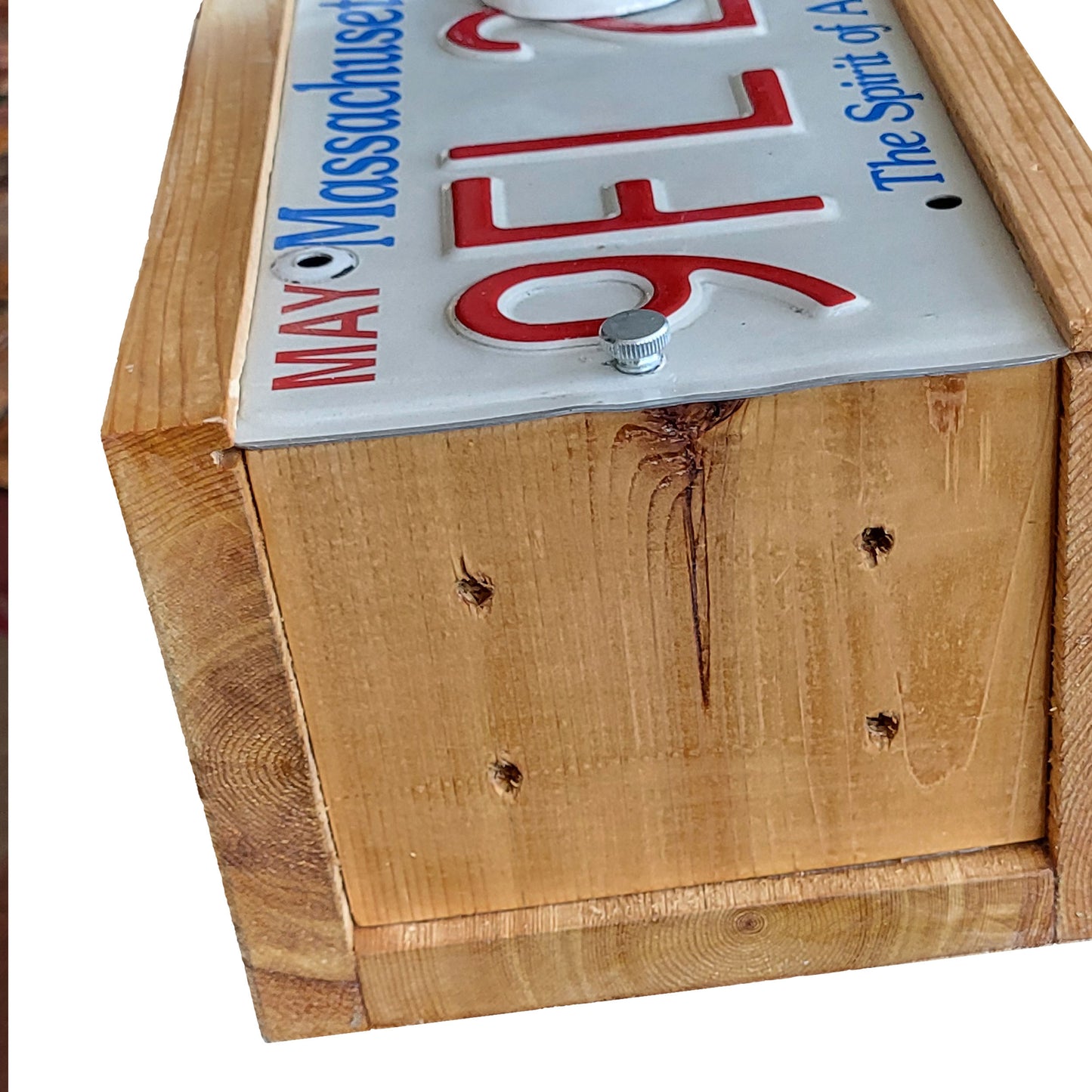 License Plate Cedar Birdhouse