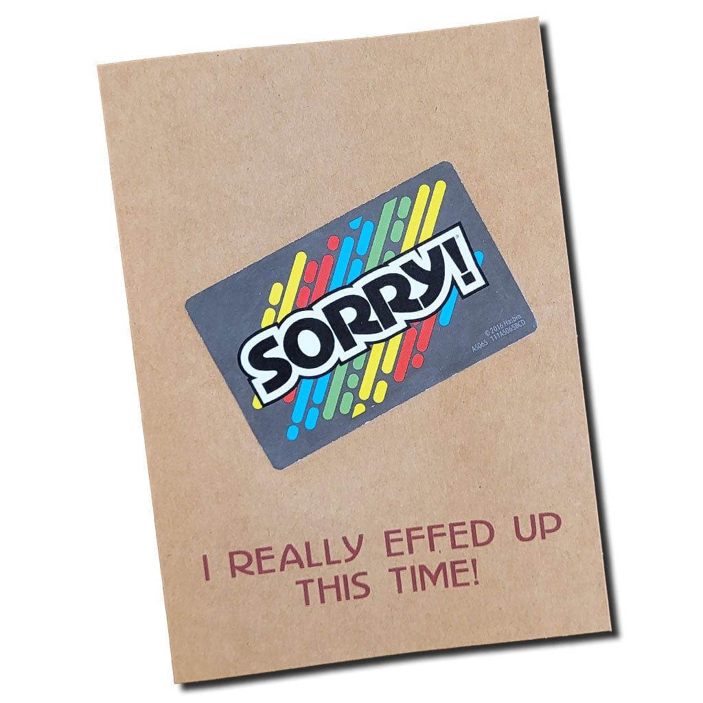 Game Card Greeting Card - Sorry