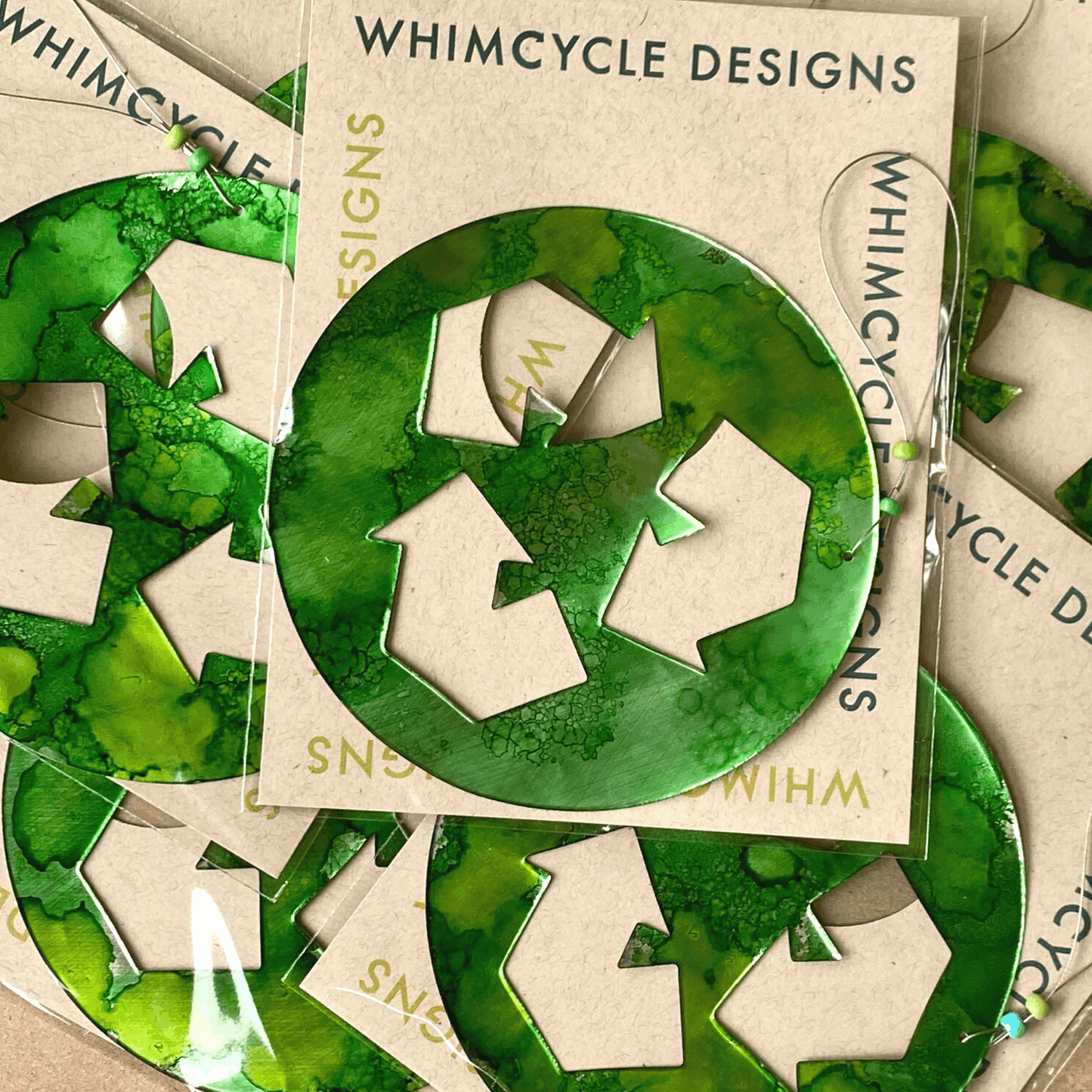 Aluminum Can Ornament - Recycled Symbol