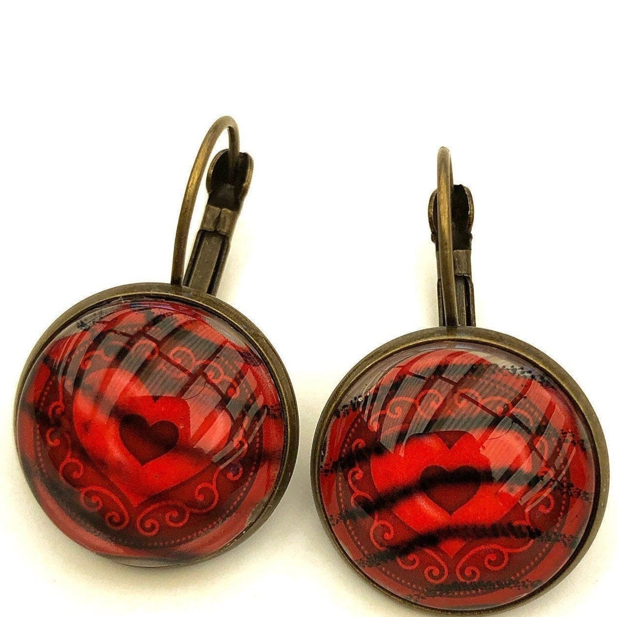 Postage Stamp Earrings - 2013 USA Sealed with Love