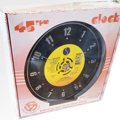 Vinyl Record Desk Clock