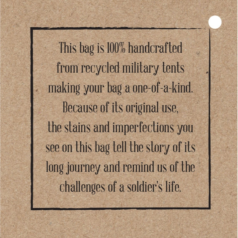 Military Tent Travel Bag - No Print