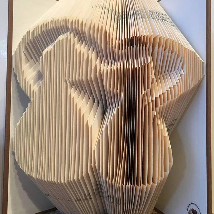 Folded Book Art - Kissy Cats