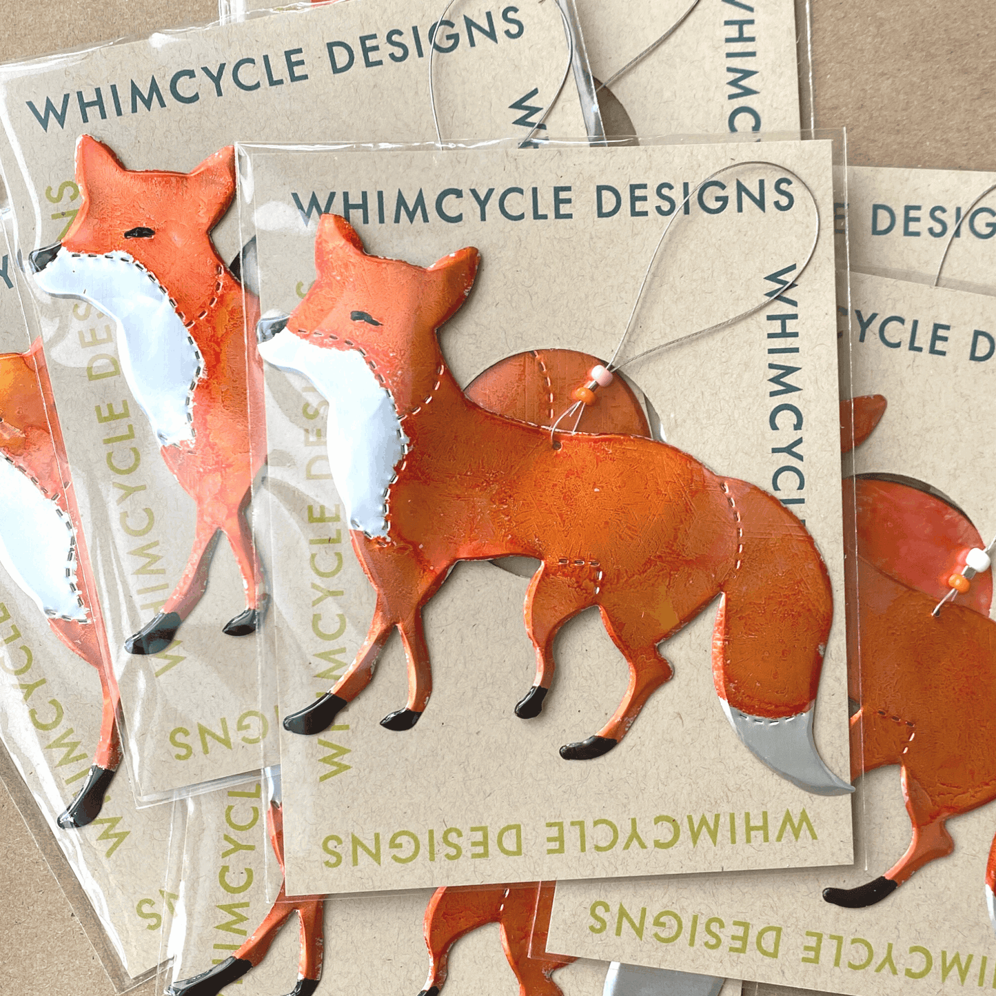 Aluminum Can Ornament - Fox