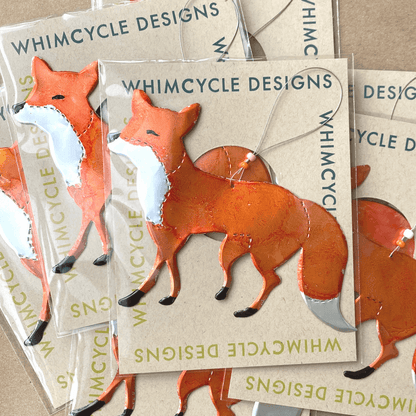 Aluminum Can Ornament - Fox