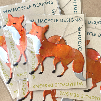Aluminum Can Ornament - Fox