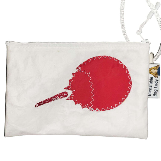 Sailcloth Wristlet - Red Horseshoe Crab