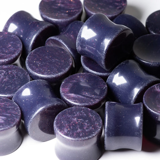Bowlerite Worry Stone - The Beast (deep purple/violet)