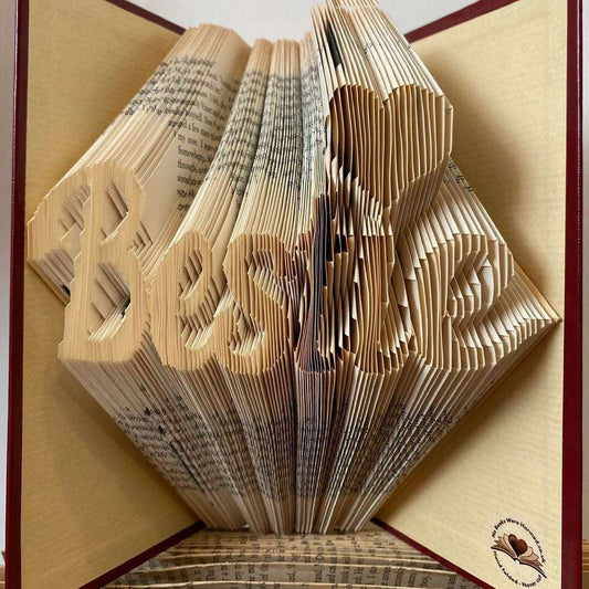 Folded Book Art - Bestie