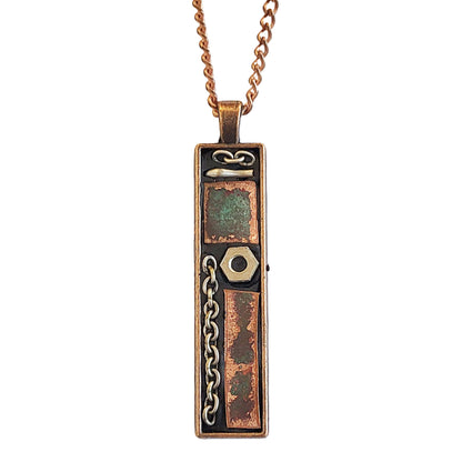 Found Object Mosaic Necklace