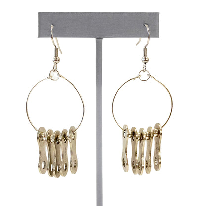 Bike Chain Jingle Link Earrings