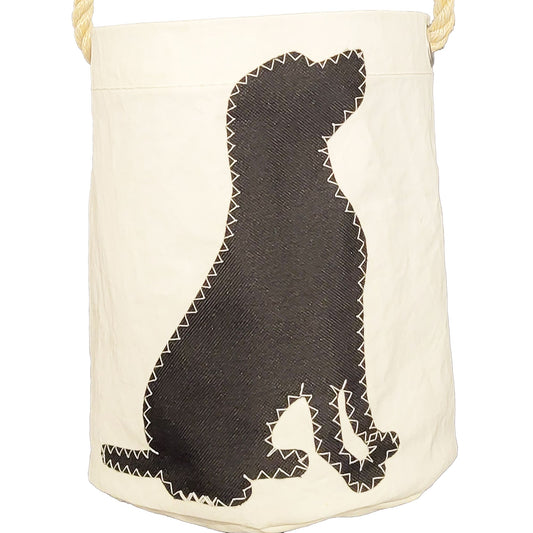 Sailcloth Bucket Bag - Black Labrador