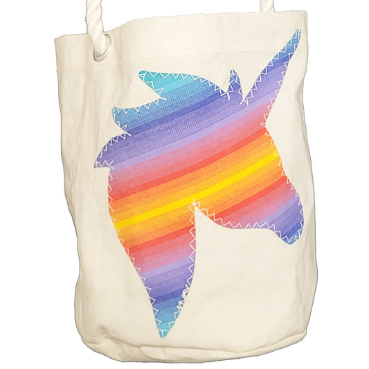 Sailcloth Bucket Bag - Rainbow Unicorn
