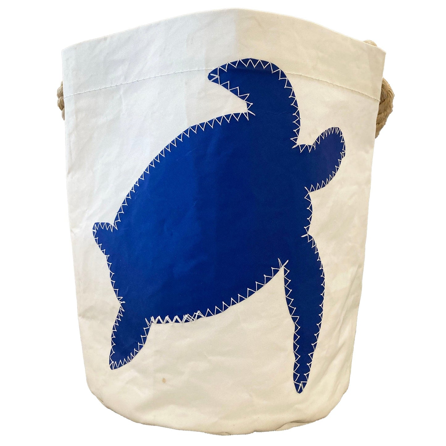 Sailcloth Bucket Bag - Blue Sea Turtle