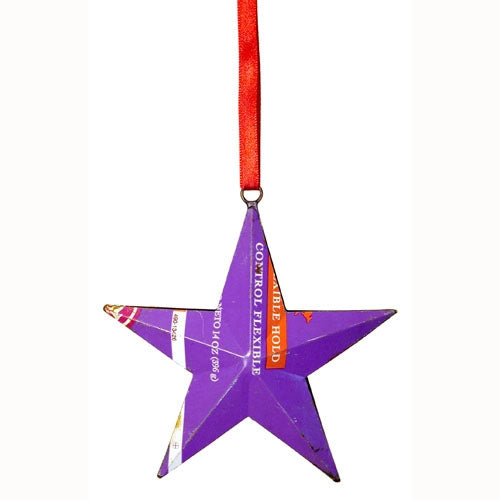 Steel Can Ornament - Star