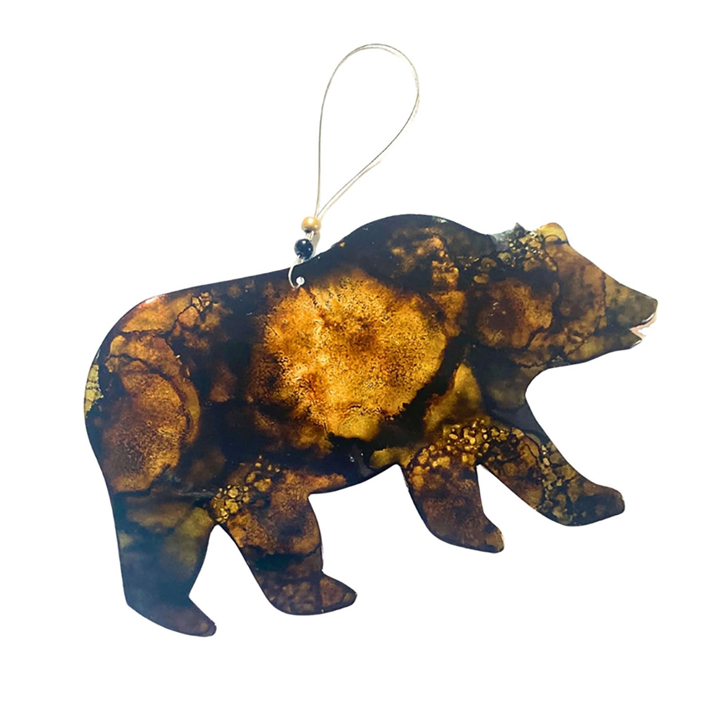 Aluminum Can Ornament - Brown Bear